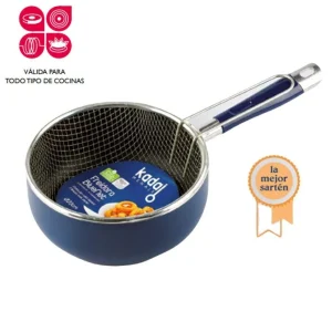 Sartén Freidora Con Cestillo Con Colgador Acero Inoxidable BlueNet Induccion